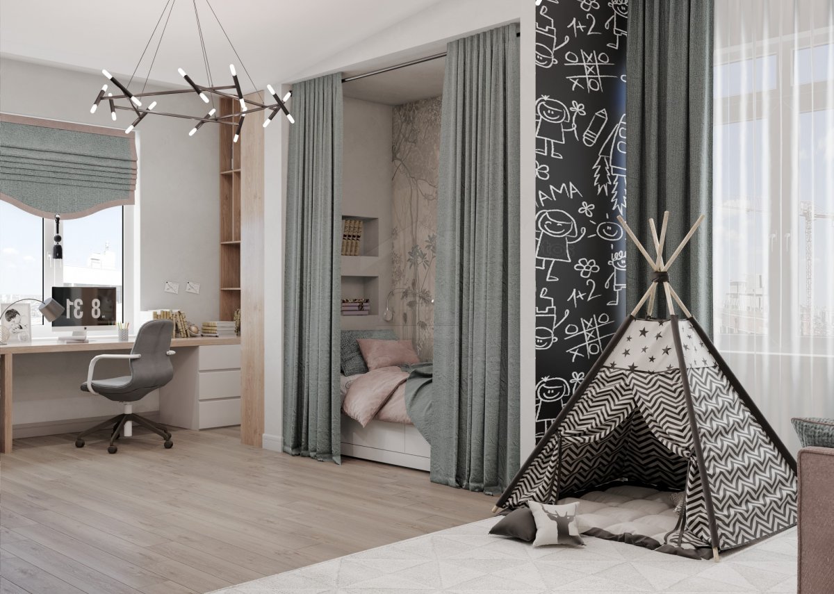 Детская комната на вырост: как оформить интерьер и выбрать мебель